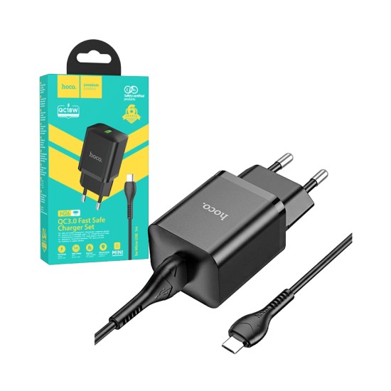 Hoco Charger N26 Micro with QuickCharge 3.0 Black